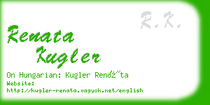renata kugler business card